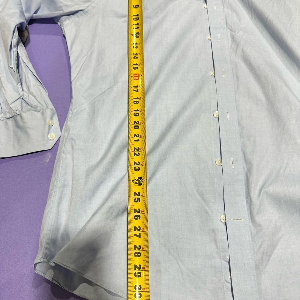 Classic Light Blue Men's Dress Shirt - Picture 6 of 7